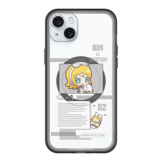 スリムプロテクションプレミアムケース with MagSafe［ しろたん×初音ミク - 鏡音リン - インフォグラフィック ］