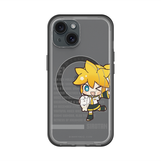 スリムプロテクションプレミアムケース with MagSafe［ しろたん×初音ミク - 鏡音レン - デジタルコード ］