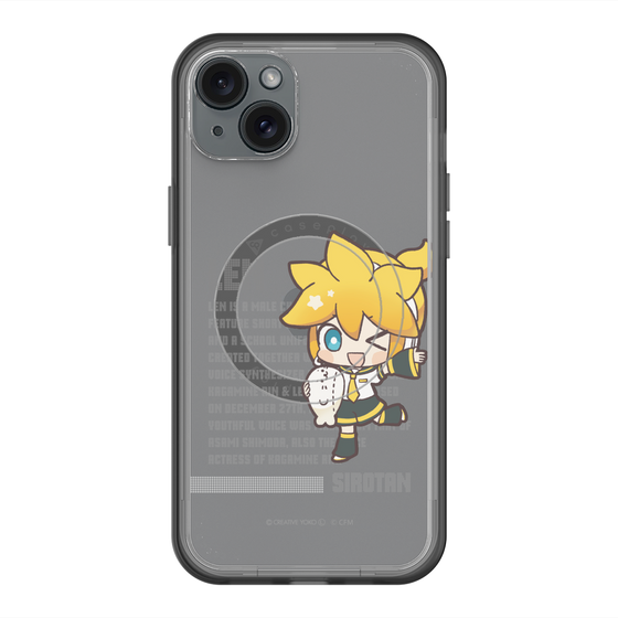 スリムプロテクションプレミアムケース with MagSafe［ しろたん×初音ミク - 鏡音レン - デジタルコード ］