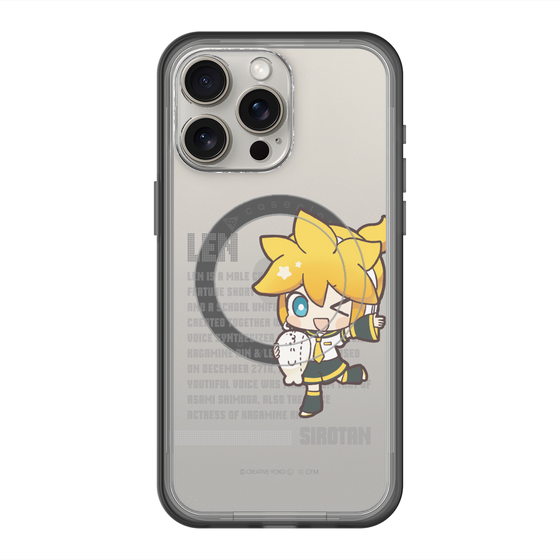 スリムプロテクションプレミアムケース with MagSafe［ しろたん×初音ミク - 鏡音レン - デジタルコード ］