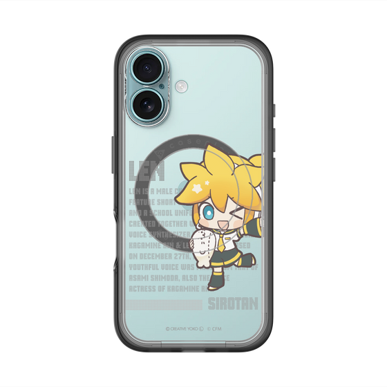 スリムプロテクションプレミアムケース with MagSafe［ しろたん×初音ミク - 鏡音レン - デジタルコード ］