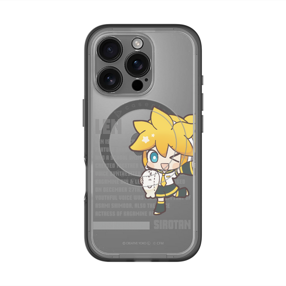 スリムプロテクションプレミアムケース with MagSafe［ しろたん×初音ミク - 鏡音レン - デジタルコード ］