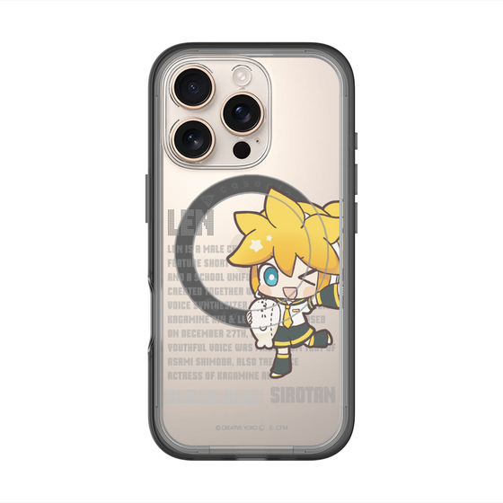 スリムプロテクションプレミアムケース with MagSafe［ しろたん×初音ミク - 鏡音レン - デジタルコード ］