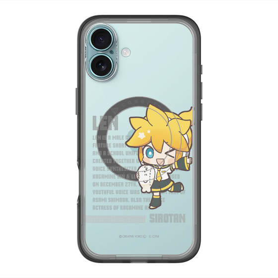 スリムプロテクションプレミアムケース with MagSafe［ しろたん×初音ミク - 鏡音レン - デジタルコード ］