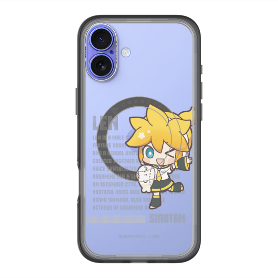 スリムプロテクションプレミアムケース with MagSafe［ しろたん×初音ミク - 鏡音レン - デジタルコード ］
