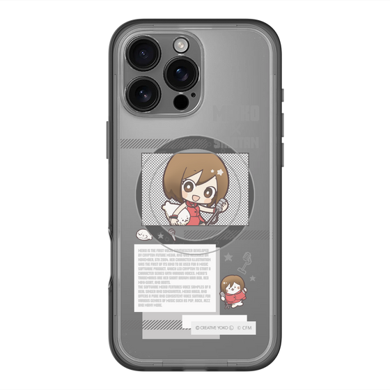 スリムプロテクションプレミアムケース with MagSafe［ しろたん×初音ミク - MEIKO - インフォグラフィック ］