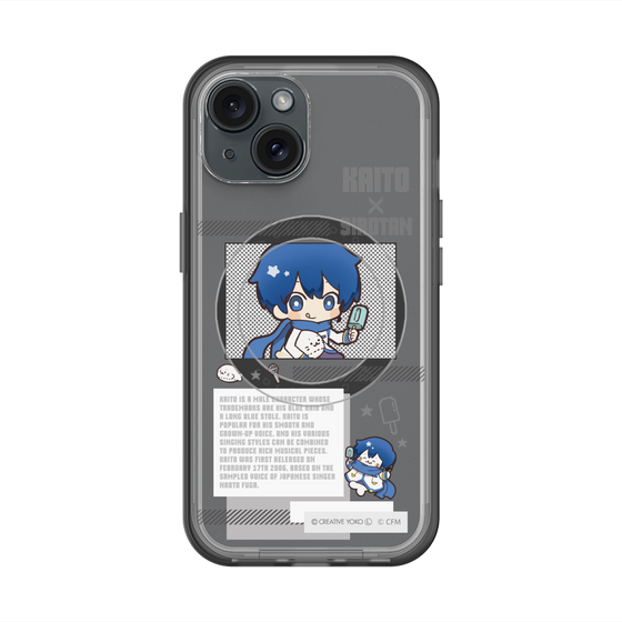 スリムプロテクションプレミアムケース with MagSafe［ しろたん×初音ミク - KAITO - インフォグラフィック ］