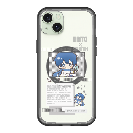 スリムプロテクションプレミアムケース with MagSafe［ しろたん×初音ミク - KAITO - インフォグラフィック ］