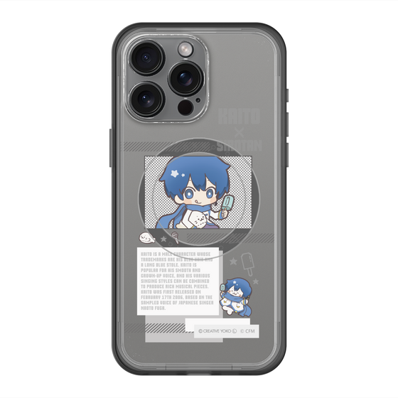 スリムプロテクションプレミアムケース with MagSafe［ しろたん×初音ミク - KAITO - インフォグラフィック ］