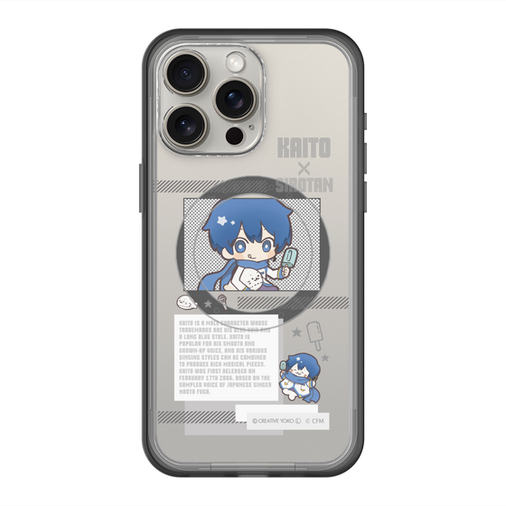 スリムプロテクションプレミアムケース with MagSafe［ しろたん×初音ミク - KAITO - インフォグラフィック ］