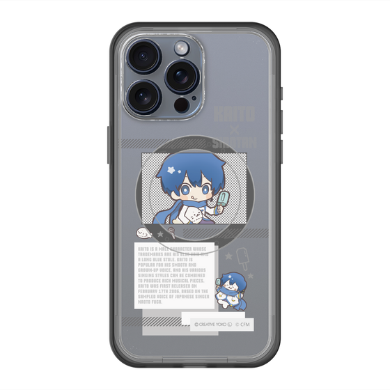スリムプロテクションプレミアムケース with MagSafe［ しろたん×初音ミク - KAITO - インフォグラフィック ］