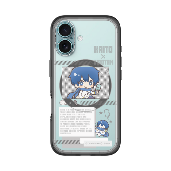 スリムプロテクションプレミアムケース with MagSafe［ しろたん×初音ミク - KAITO - インフォグラフィック ］