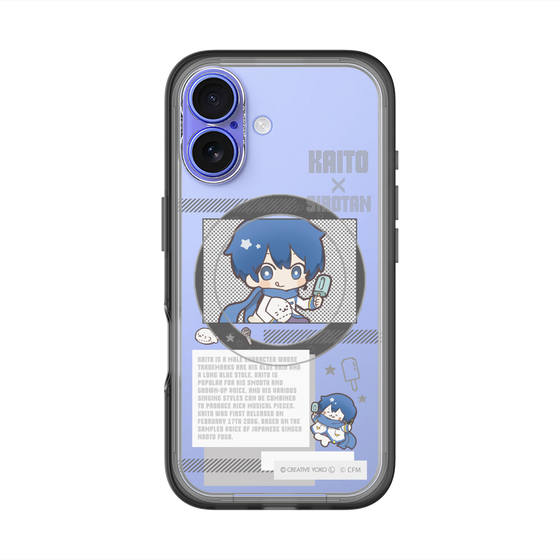 スリムプロテクションプレミアムケース with MagSafe［ しろたん×初音ミク - KAITO - インフォグラフィック ］