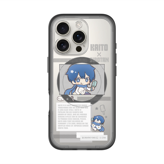 スリムプロテクションプレミアムケース with MagSafe［ しろたん×初音ミク - KAITO - インフォグラフィック ］
