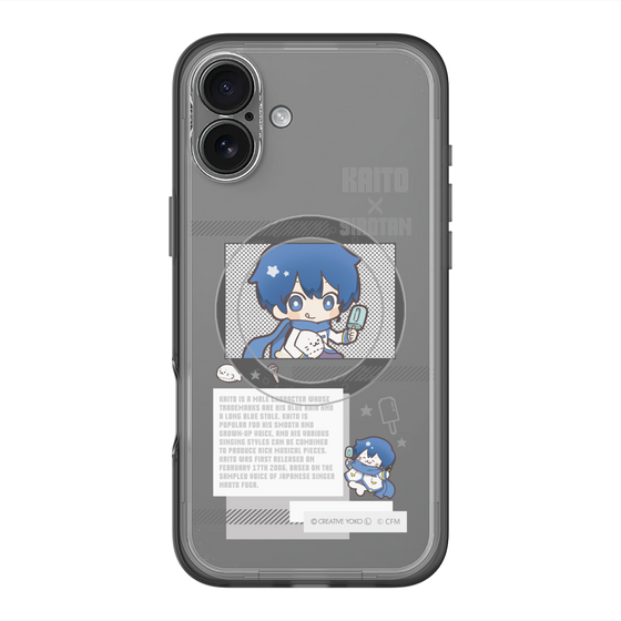 スリムプロテクションプレミアムケース with MagSafe［ しろたん×初音ミク - KAITO - インフォグラフィック ］