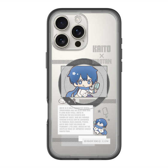 スリムプロテクションプレミアムケース with MagSafe［ しろたん×初音ミク - KAITO - インフォグラフィック ］