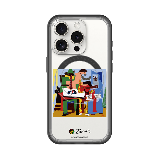スリムプロテクションプレミアムケース with MagSafe［ PICASSO - Three Musicians ］
