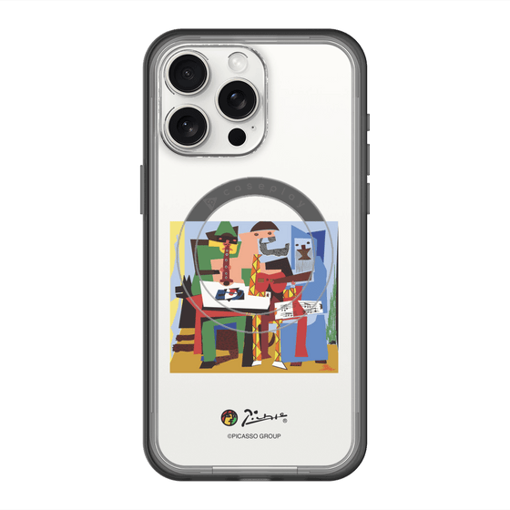 スリムプロテクションプレミアムケース with MagSafe［ PICASSO - Three Musicians ］