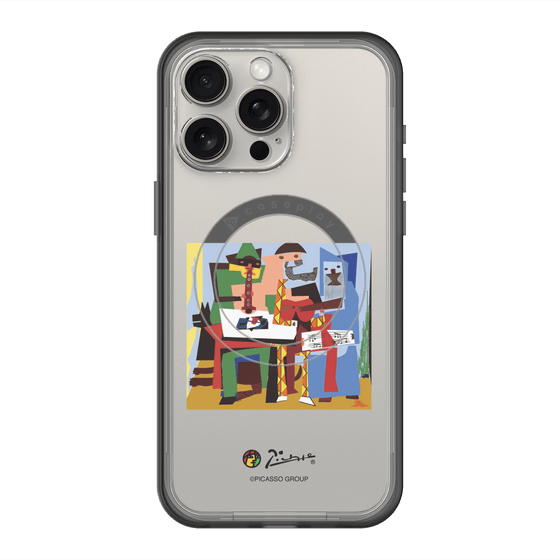 スリムプロテクションプレミアムケース with MagSafe［ PICASSO - Three Musicians ］