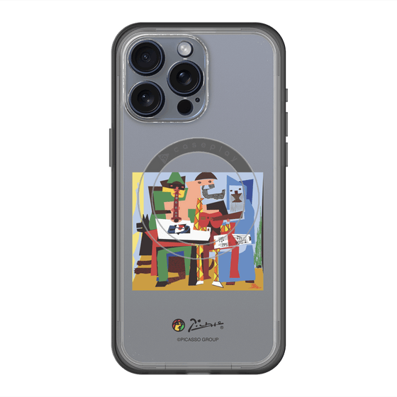 スリムプロテクションプレミアムケース with MagSafe［ PICASSO - Three Musicians ］