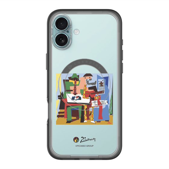 スリムプロテクションプレミアムケース with MagSafe［ PICASSO - Three Musicians ］