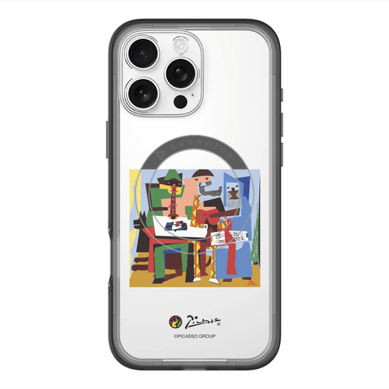 スリムプロテクションプレミアムケース with MagSafe［ PICASSO - Three Musicians ］