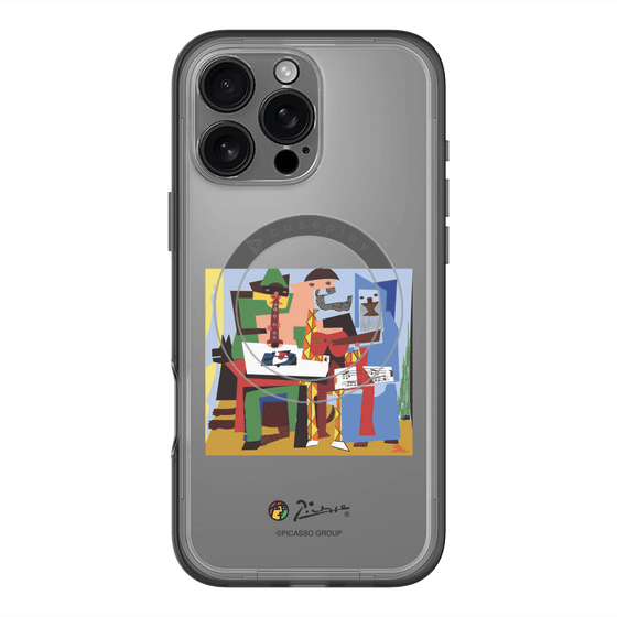 スリムプロテクションプレミアムケース with MagSafe［ PICASSO - Three Musicians ］