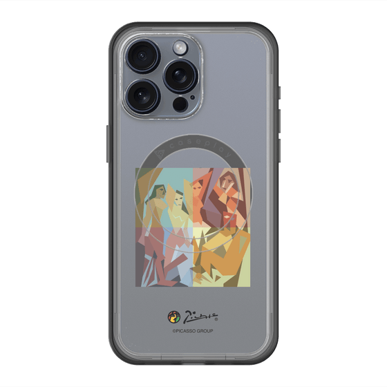 スリムプロテクションプレミアムケース with MagSafe［ PICASSO - Les Demoiselles d'Avignon ］