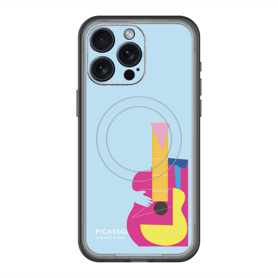 スリムプロテクションプレミアムケース with MagSafe［ PICASSO - Guitar ］