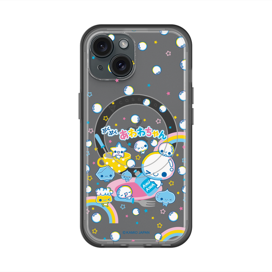 スリムプロテクションプレミアムケース with MagSafe［ ぷくぷくあわわちゃん - しゃぼんだま ］