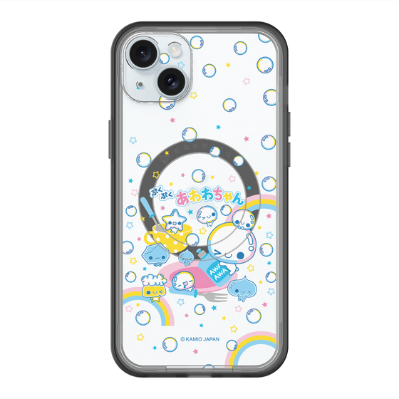 スリムプロテクションプレミアムケース with MagSafe［ ぷくぷくあわわちゃん - しゃぼんだま ］