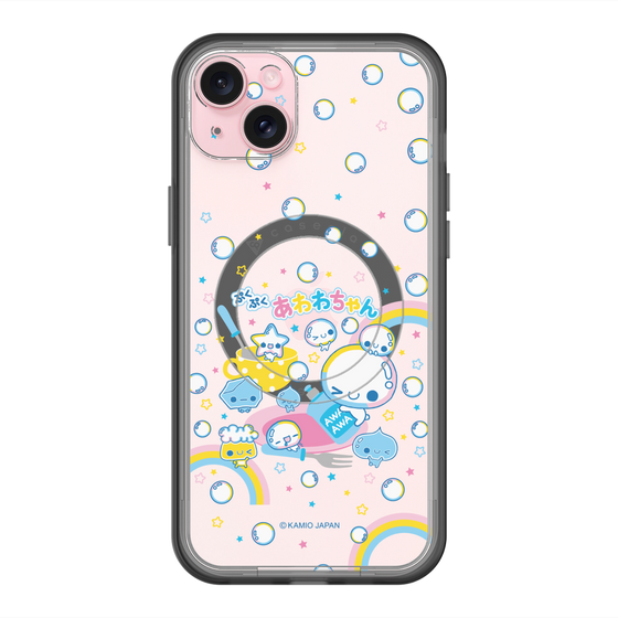 スリムプロテクションプレミアムケース with MagSafe［ ぷくぷくあわわちゃん - しゃぼんだま ］