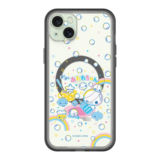 スリムプロテクションプレミアムケース with MagSafe［ ぷくぷくあわわちゃん - しゃぼんだま ］