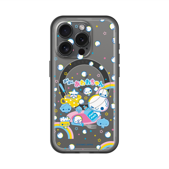 スリムプロテクションプレミアムケース with MagSafe［ ぷくぷくあわわちゃん - しゃぼんだま ］