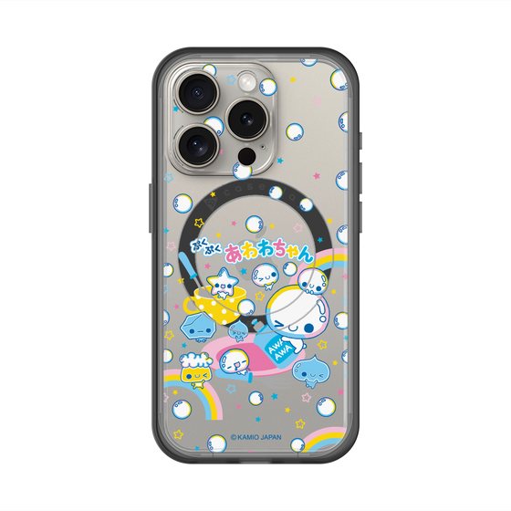 スリムプロテクションプレミアムケース with MagSafe［ ぷくぷくあわわちゃん - しゃぼんだま ］