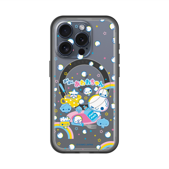 スリムプロテクションプレミアムケース with MagSafe［ ぷくぷくあわわちゃん - しゃぼんだま ］