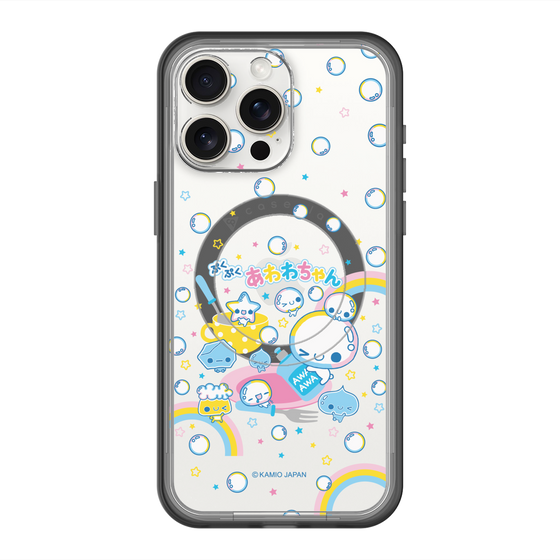 スリムプロテクションプレミアムケース with MagSafe［ ぷくぷくあわわちゃん - しゃぼんだま ］