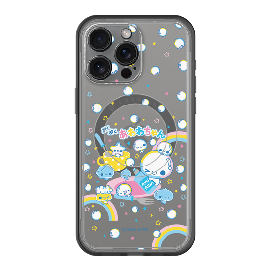 スリムプロテクションプレミアムケース with MagSafe［ ぷくぷくあわわちゃん - しゃぼんだま ］