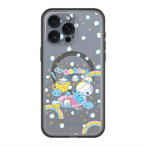 スリムプロテクションプレミアムケース with MagSafe［ ぷくぷくあわわちゃん - しゃぼんだま ］