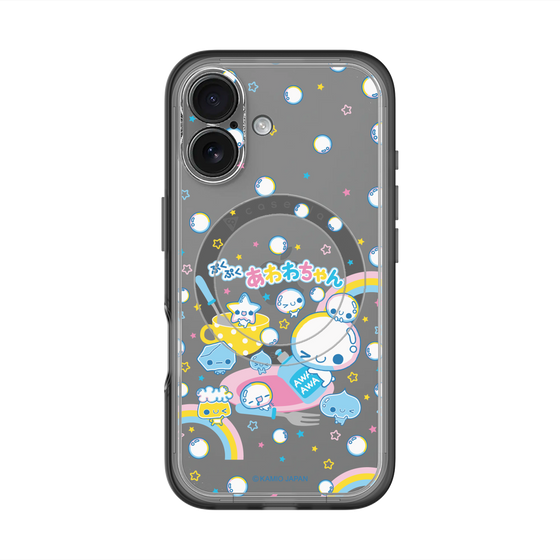 スリムプロテクションプレミアムケース with MagSafe［ ぷくぷくあわわちゃん - しゃぼんだま ］