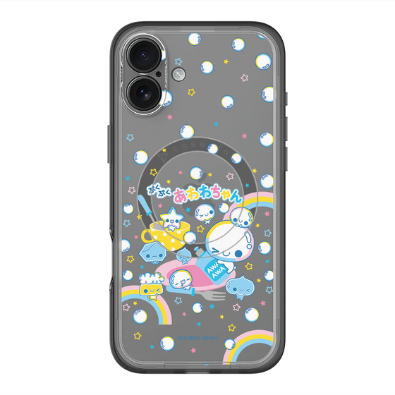 スリムプロテクションプレミアムケース with MagSafe［ ぷくぷくあわわちゃん - しゃぼんだま ］