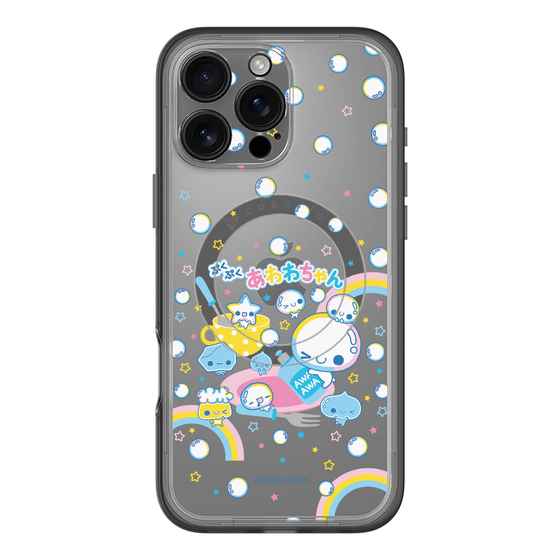 スリムプロテクションプレミアムケース with MagSafe［ ぷくぷくあわわちゃん - しゃぼんだま ］