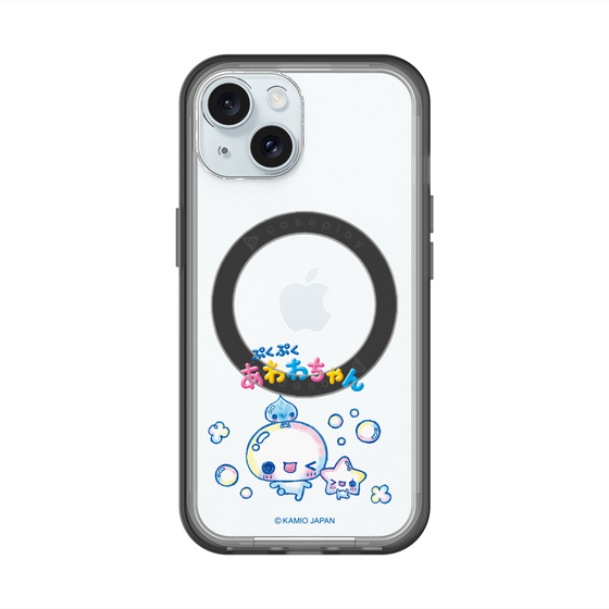 スリムプロテクションプレミアムケース with MagSafe［ ぷくぷくあわわちゃん - 仲良し ］