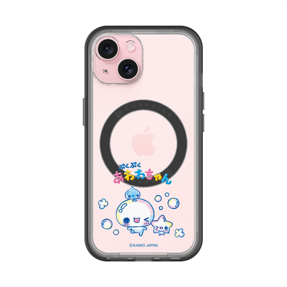 スリムプロテクションプレミアムケース with MagSafe［ ぷくぷくあわわちゃん - 仲良し ］