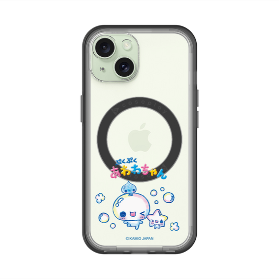 スリムプロテクションプレミアムケース with MagSafe［ ぷくぷくあわわちゃん - 仲良し ］