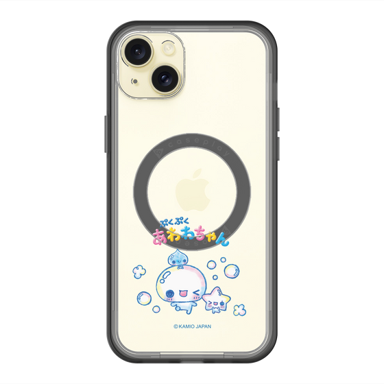 スリムプロテクションプレミアムケース with MagSafe［ ぷくぷくあわわちゃん - 仲良し ］