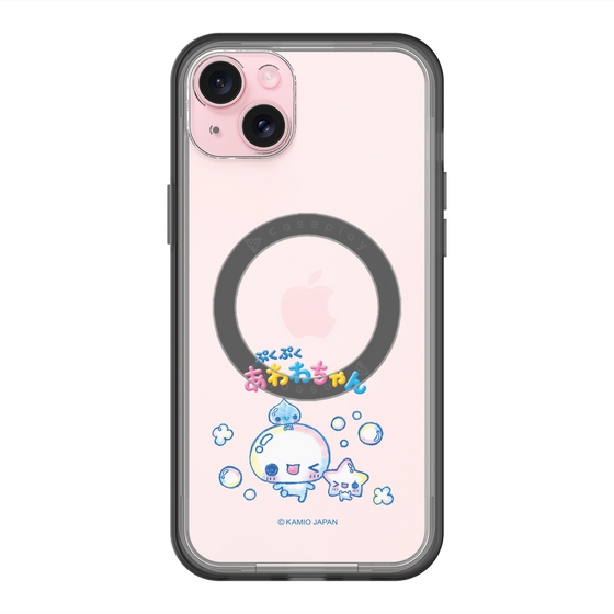 スリムプロテクションプレミアムケース with MagSafe［ ぷくぷくあわわちゃん - 仲良し ］