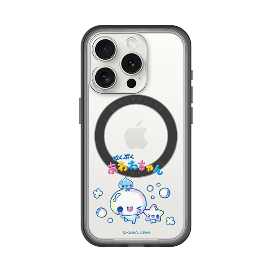 スリムプロテクションプレミアムケース with MagSafe［ ぷくぷくあわわちゃん - 仲良し ］