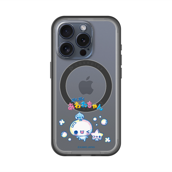 スリムプロテクションプレミアムケース with MagSafe［ ぷくぷくあわわちゃん - 仲良し ］