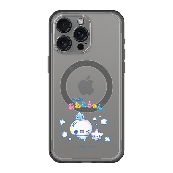スリムプロテクションプレミアムケース with MagSafe［ ぷくぷくあわわちゃん - 仲良し ］